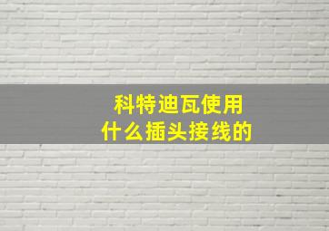 科特迪瓦使用什么插头接线的