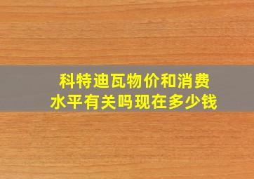 科特迪瓦物价和消费水平有关吗现在多少钱