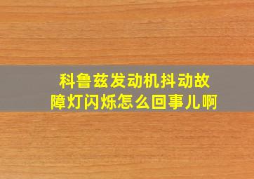 科鲁兹发动机抖动故障灯闪烁怎么回事儿啊