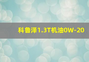 科鲁泽1.3T机油0W-20