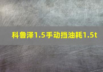 科鲁泽1.5手动挡油耗1.5t