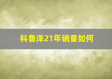 科鲁泽21年销量如何