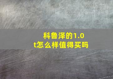 科鲁泽的1.0t怎么样值得买吗