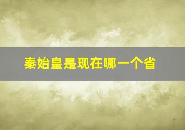 秦始皇是现在哪一个省