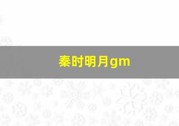 秦时明月gm