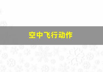 空中飞行动作