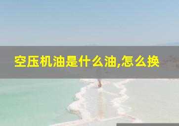 空压机油是什么油,怎么换