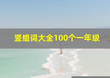 竖组词大全100个一年级