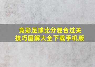 竞彩足球比分混合过关技巧图解大全下载手机版