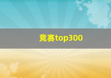 竞赛top300