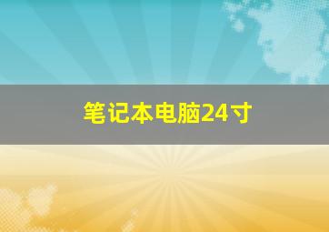 笔记本电脑24寸