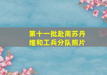 第十一批赴南苏丹维和工兵分队照片