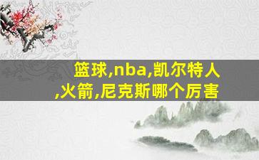 篮球,nba,凯尔特人,火箭,尼克斯哪个厉害