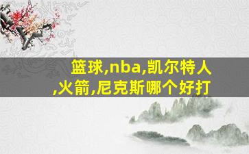 篮球,nba,凯尔特人,火箭,尼克斯哪个好打