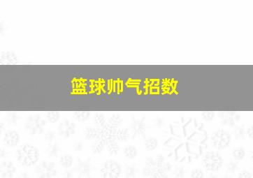 篮球帅气招数