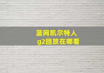 篮网凯尔特人g2回放在哪看