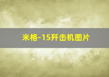 米格-15歼击机图片