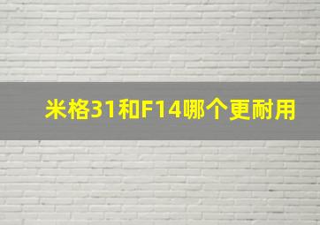 米格31和F14哪个更耐用