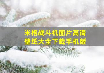 米格战斗机图片高清壁纸大全下载手机版