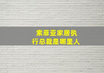 索菲亚家居执行总裁是哪里人