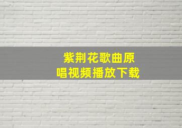 紫荆花歌曲原唱视频播放下载