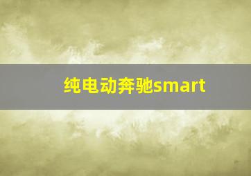 纯电动奔驰smart