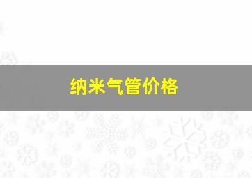 纳米气管价格