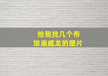 给我找几个布加迪威龙的图片