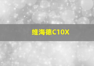 维海德C10X