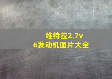 维特拉2.7v6发动机图片大全