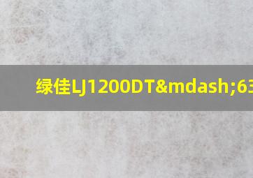 绿佳LJ1200DT—63价格