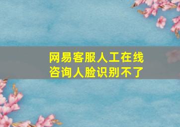 网易客服人工在线咨询人脸识别不了