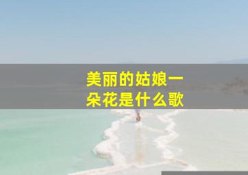 美丽的姑娘一朵花是什么歌