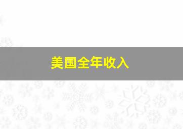 美国全年收入