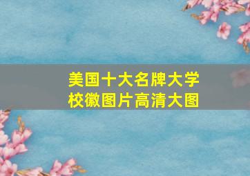 美国十大名牌大学校徽图片高清大图