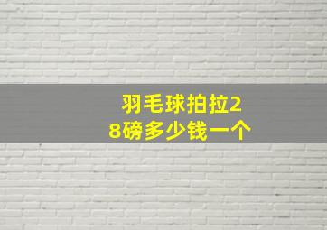 羽毛球拍拉28磅多少钱一个