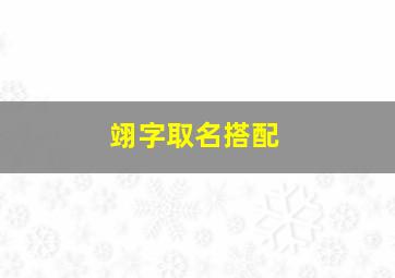 翊字取名搭配