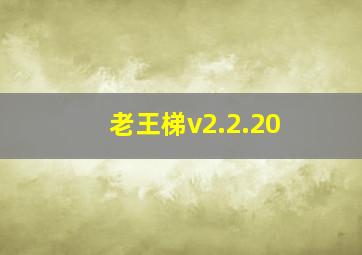 老王梯v2.2.20