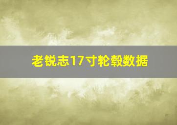 老锐志17寸轮毂数据