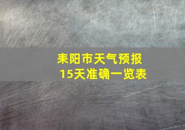 耒阳市天气预报15天准确一览表