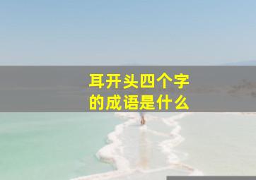 耳开头四个字的成语是什么