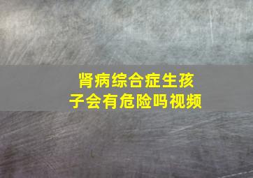 肾病综合症生孩子会有危险吗视频