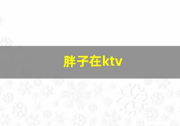 胖子在ktv