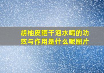 胡柚皮晒干泡水喝的功效与作用是什么呢图片