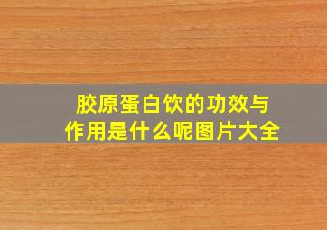 胶原蛋白饮的功效与作用是什么呢图片大全