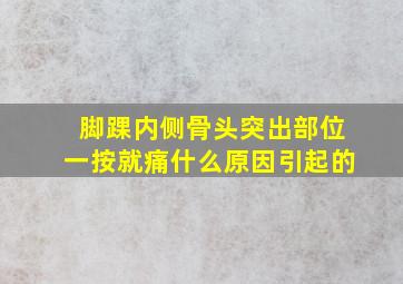 脚踝内侧骨头突出部位一按就痛什么原因引起的