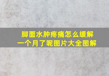 脚面水肿疼痛怎么缓解一个月了呢图片大全图解