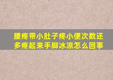 腰疼带小肚子疼小便次数还多疼起来手脚冰凉怎么回事