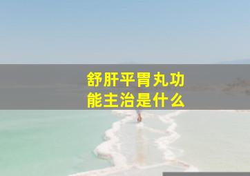 舒肝平胃丸功能主治是什么