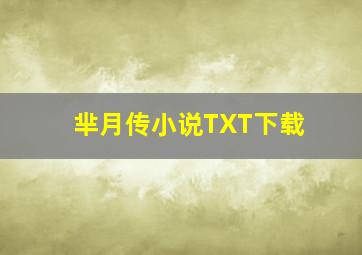 芈月传小说TXT下载